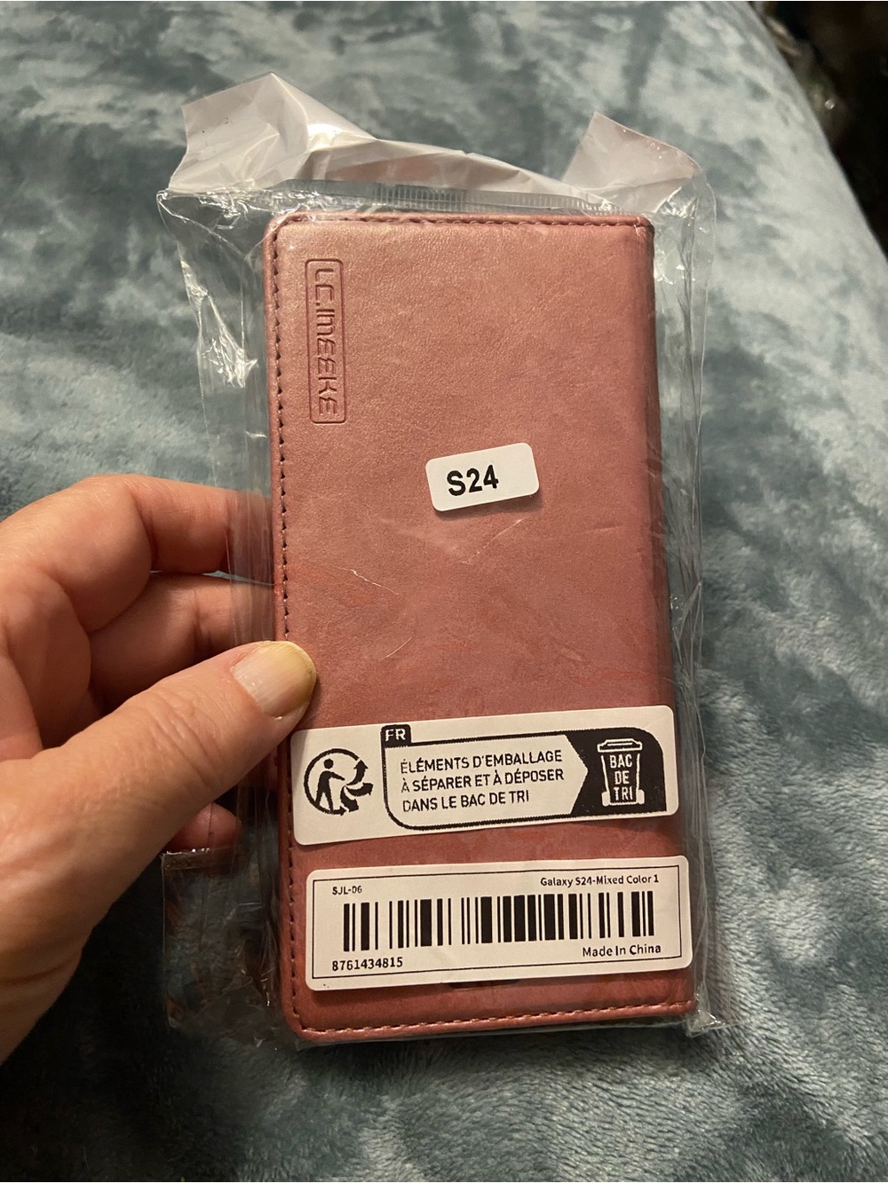 Samsung Rose Pink Folio Wallet Case for Galaxy S24